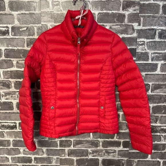 Abercrombie & Fitch puffer coat down series red - Picture 1 of 10